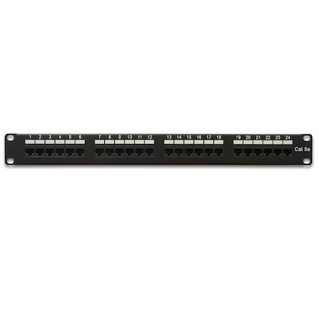Unc Group 24Port 1Rmu Cat5E Patch Panel, 110 Type PPC5E-24PT-1U